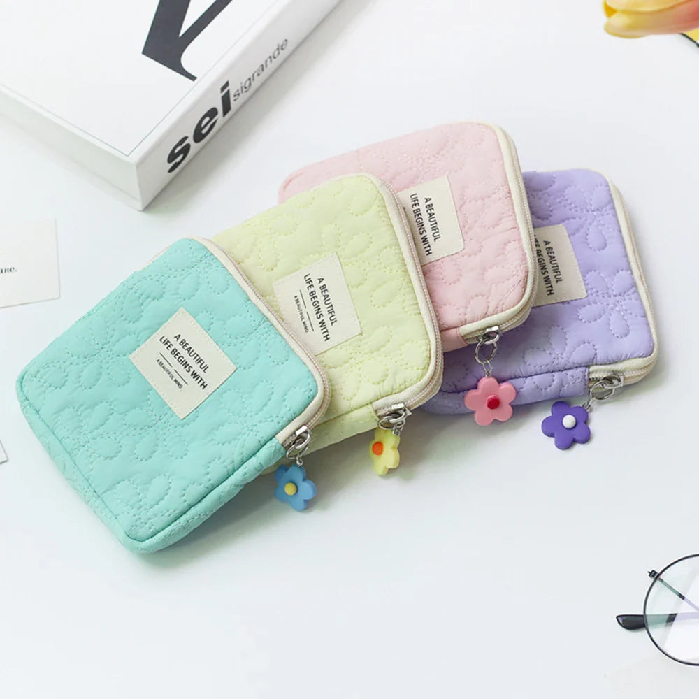 Women's Mini Travel Cosmetic Bag – Makeup & Card Organizer