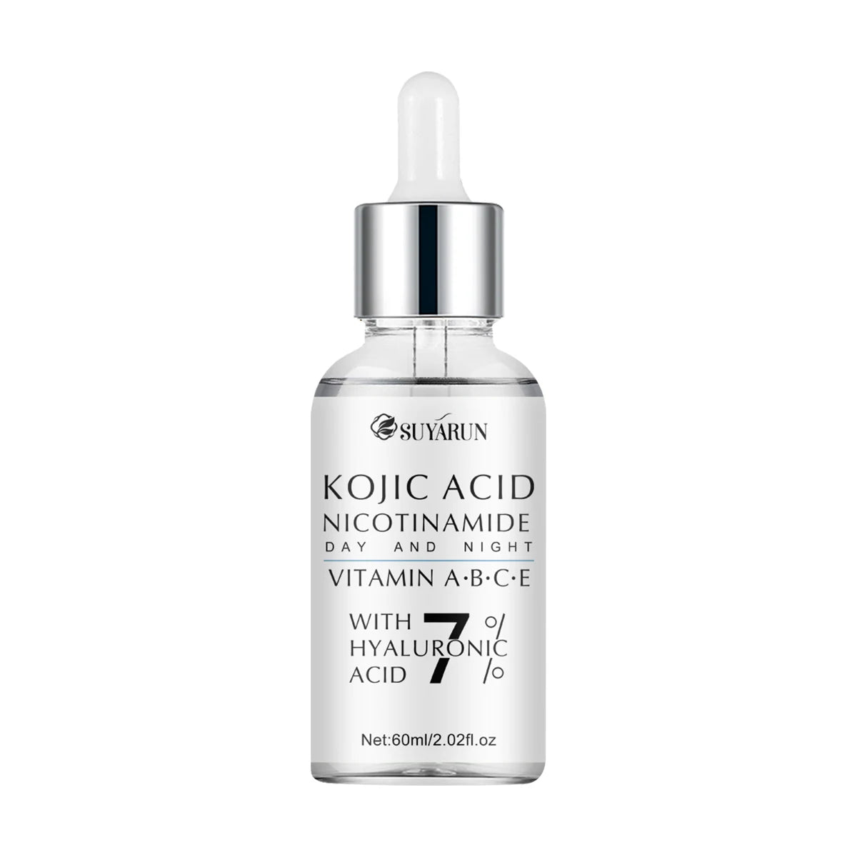 SUYARUN Kojic Acid & Niacinamide Brightening Serum - Hydrating Anti-Aging Face Treatment for Dark Spots, Even Skin Tone. Peaceful Pleasures Health and Wellness 60ml