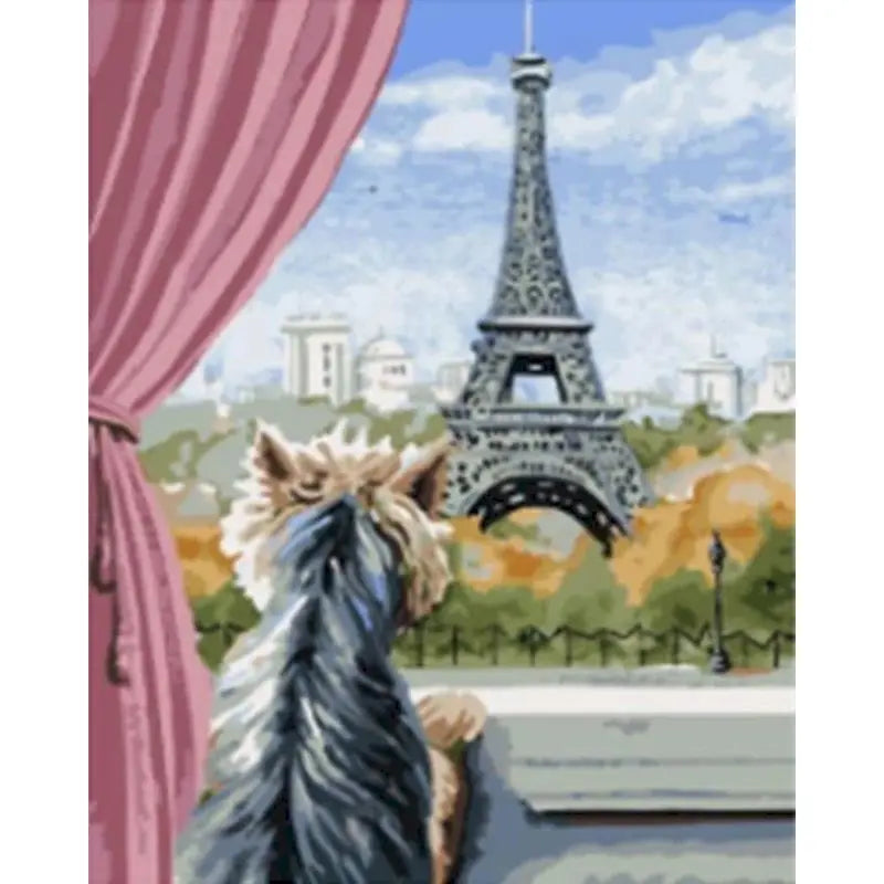 Paris Street Paint by Numbers Kit – 60×75cm DIY Canvas Art