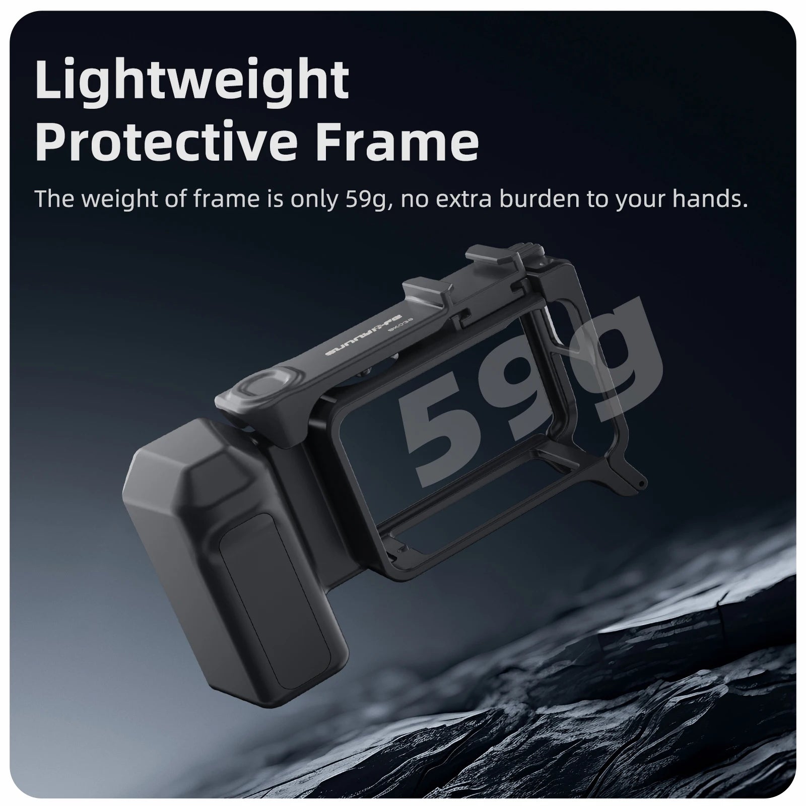 Finger Placement With Ergonomic Design For DJI Action 5 Pro/4/3 Street Shot Handle Frame Protective Case Wider Peaceful Pleasures Health and Wellness