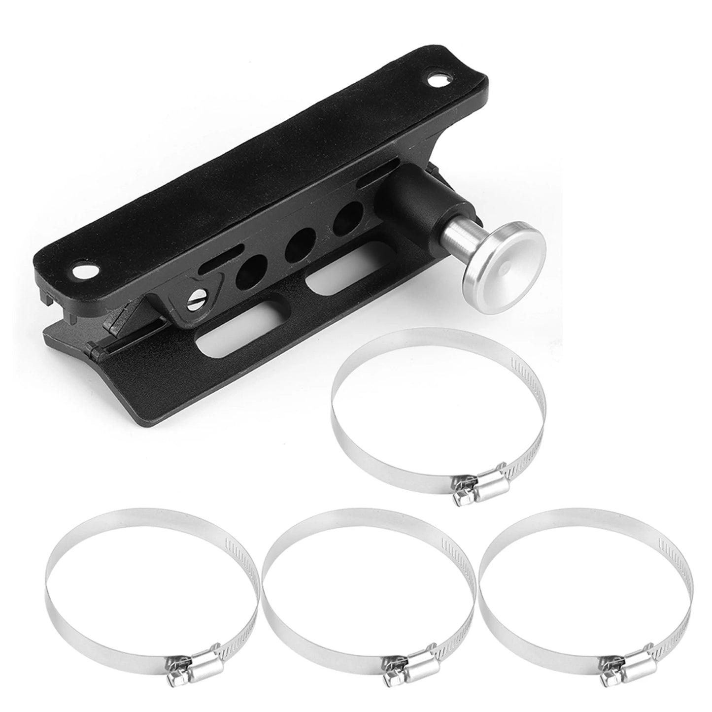 Extinguisher Mount Bracket Adjustable Fit for Sport/ JK/ Extinguisher Mount Extinguisher Bracket Peaceful Pleasures Health and Wellness Silver