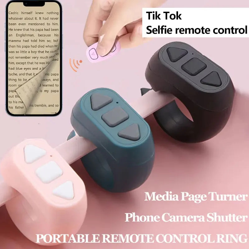 Bluetooth Ring Remote – TikTok Scroll, Selfie & Camera Control Peaceful Pleasures Health and Wellness
