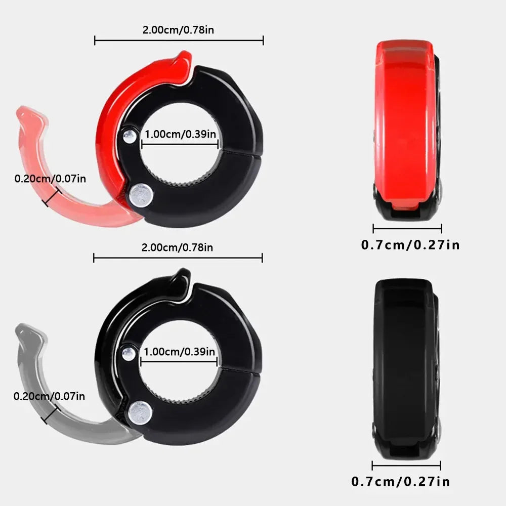 Foldable E-Bike Handlebar Hook | Aluminum Alloy, 30KG Capacity