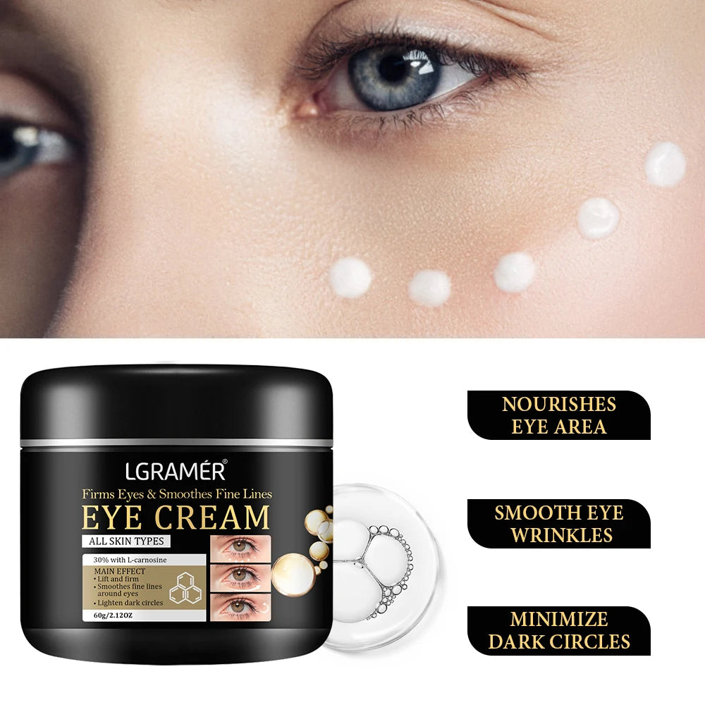 LGRAMER Eye Bag Removal Cream | Collagen, Dark Circles & Firming