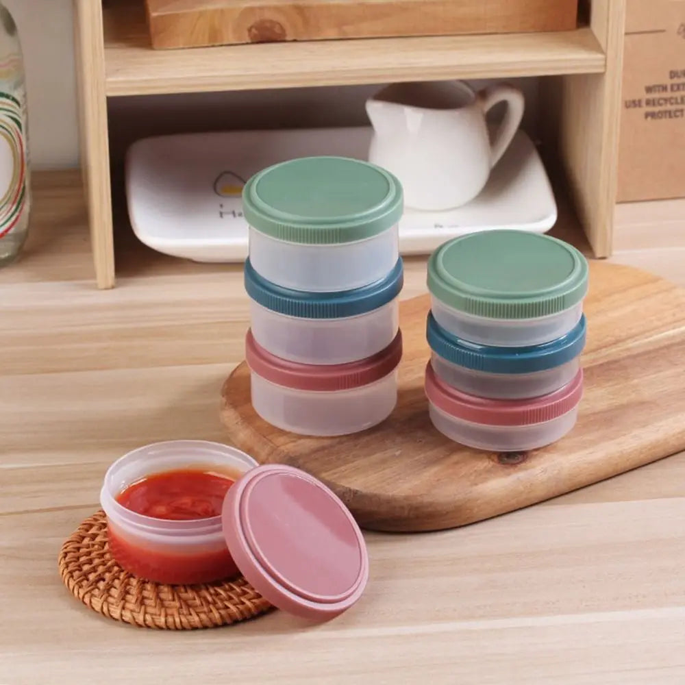 Mini Condiment Containers with Lids 50/75ml – Leak-Proof
