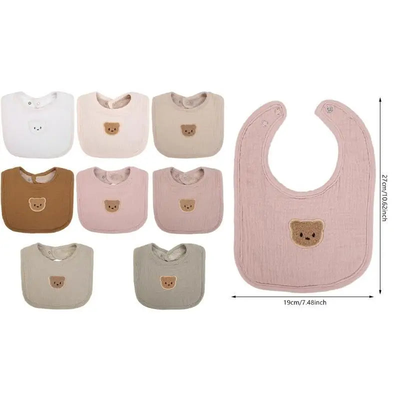 Soft Cotton Baby Bib | Feeding, Drooling & Teething Protection