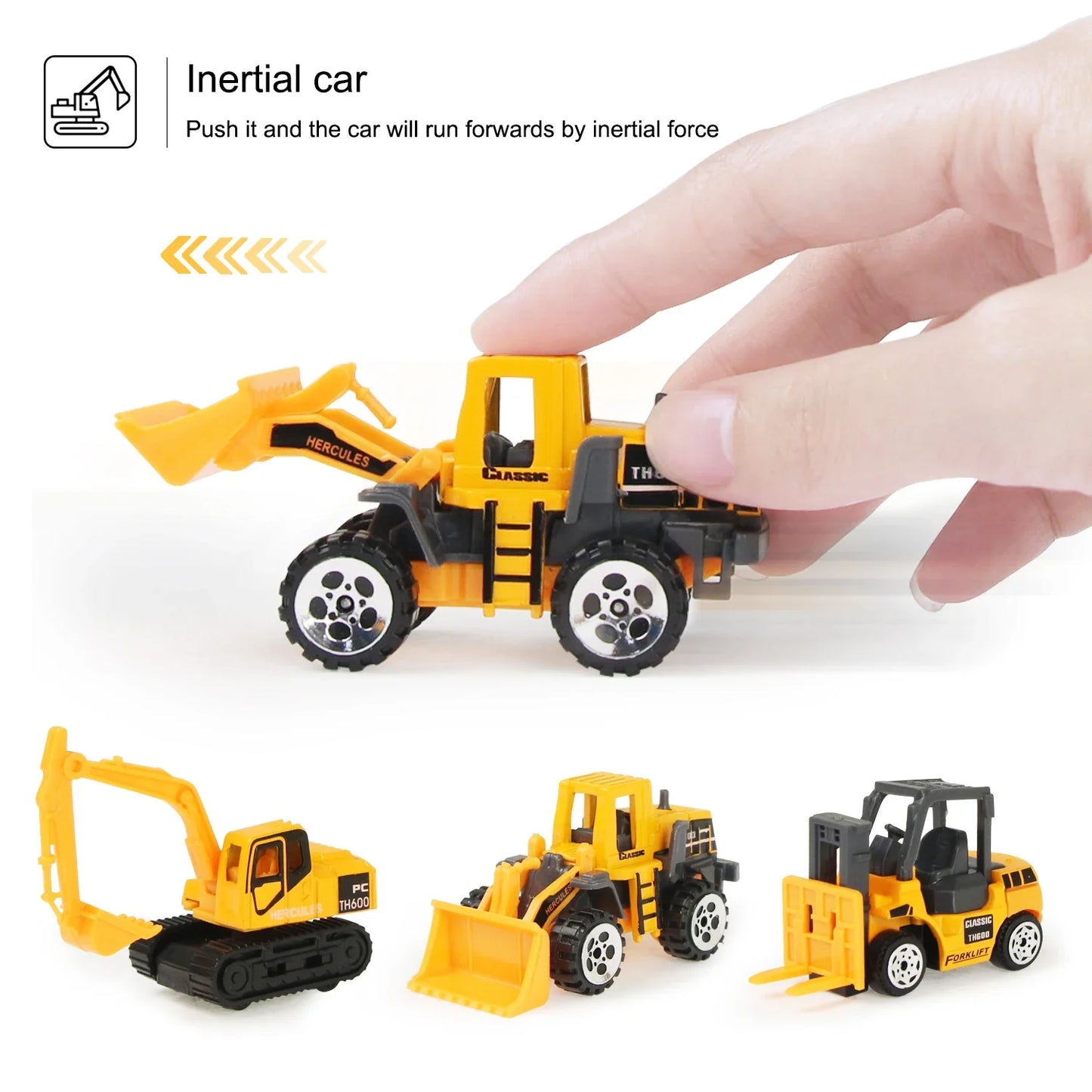 Kid Mini Alloy Toys Car Classic Construction Model Simulated Sliding