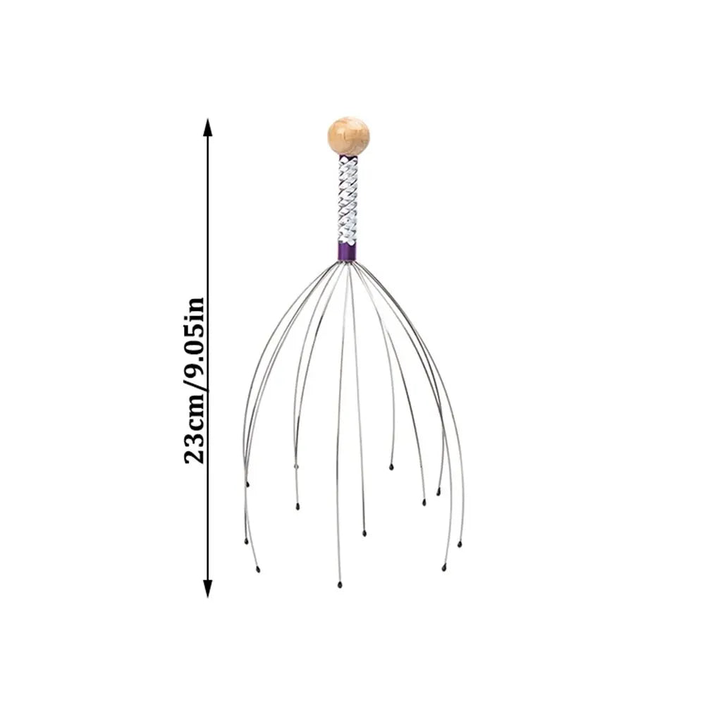 1PC Random Color Pet Massage Claw Head Massager Head Scratching Octopus Scalp Non Soul Extractor Divine Tool For Extracting Peaceful Pleasures Health and Wellness Random Color