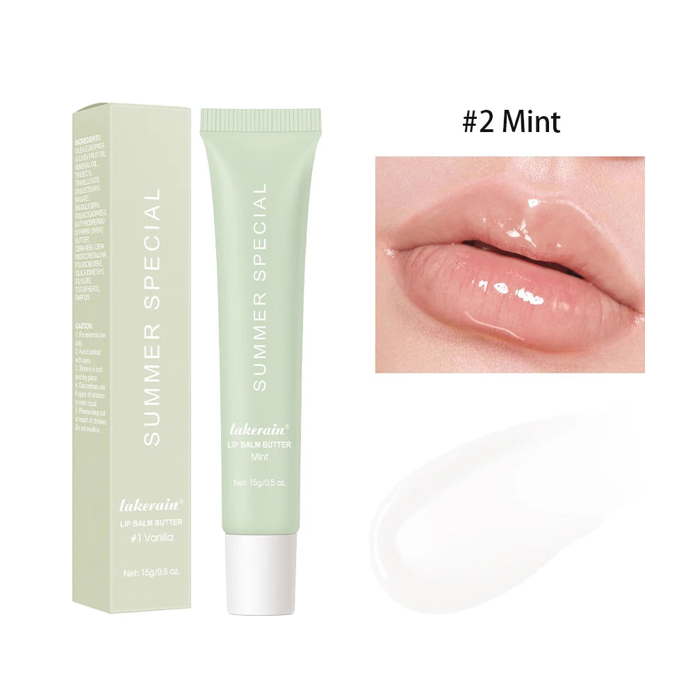 Moisturizing Lip Butter Balm 4 Counts/set Hydrating Lip Balm Plumping Lip Oil Lip Stick Glossy Lip Glaze Stick Plumping Lip Cosm Peaceful Pleasures Health and Wellness 2 Mint