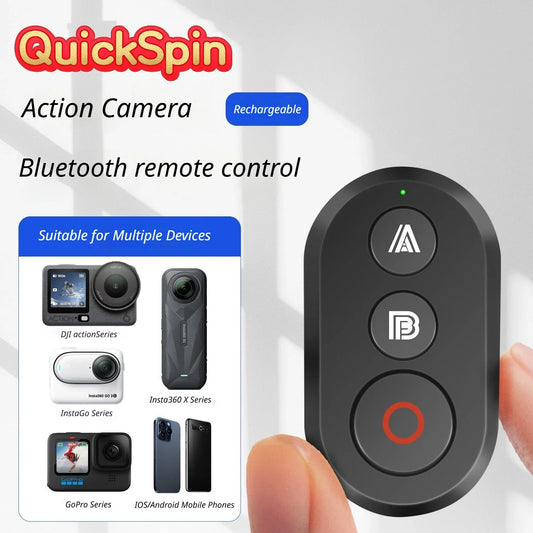 Bluetooth Remote for DJI Osmo, Insta360 & GoPro Cameras Action Camera Remote Oasis Select