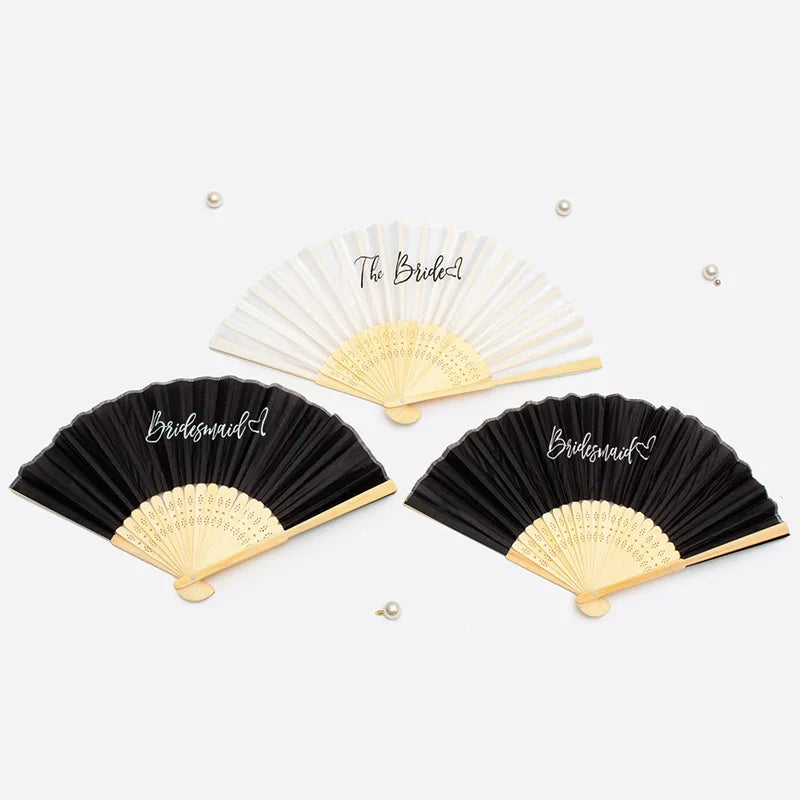 Bride & Bridesmaid Hand Fan | Bachelorette Bridal Party Gift