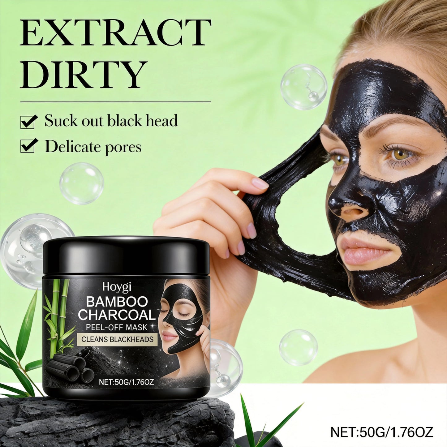 Charcoal Peel-Off Face Mask | Deep Pore Cleansing & Blackhead Remover