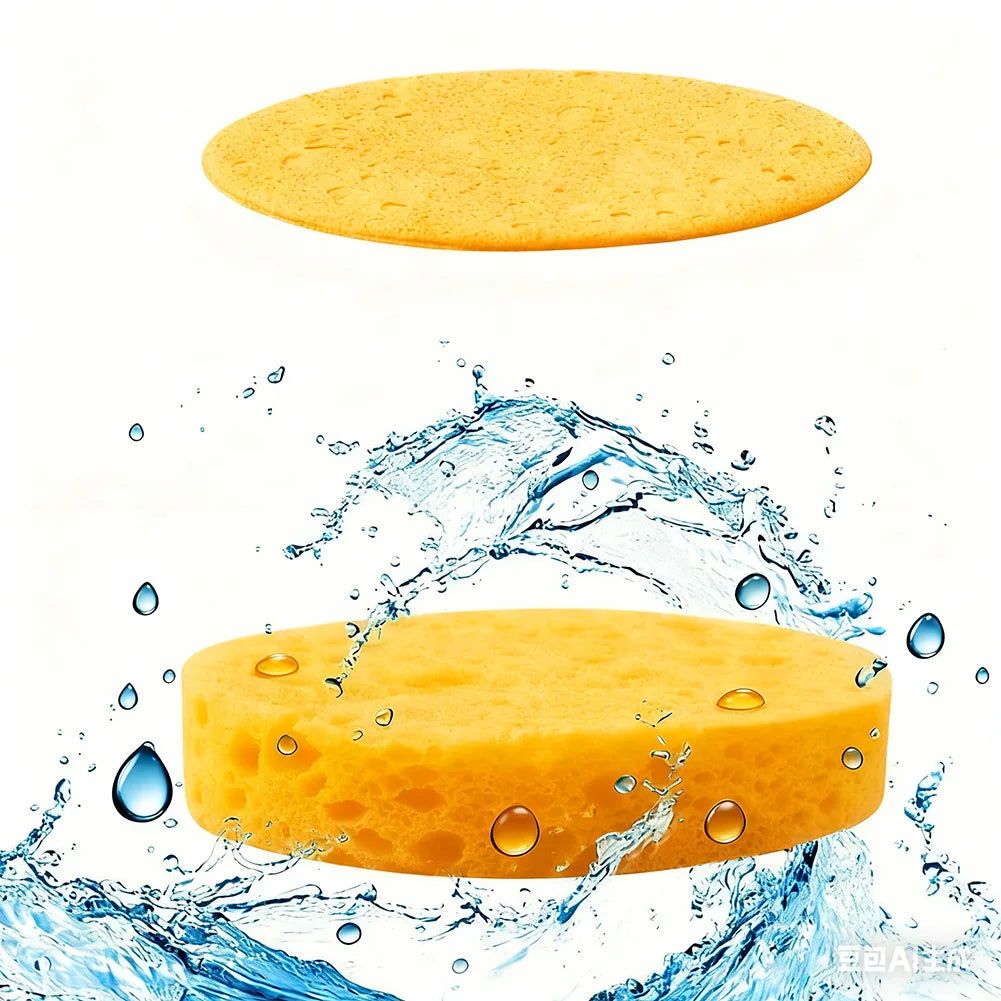 100pc Facial Compressed Cellulose Sponges – Reusable Cleansing