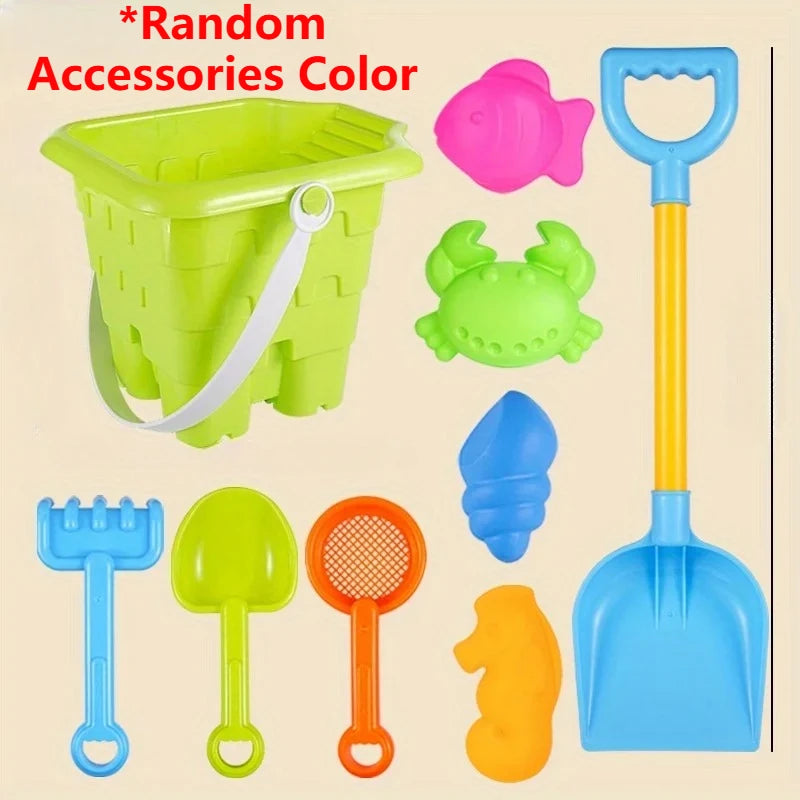 Kids Beach Toys Set – Sand Bucket, Shovels & Animal Molds
