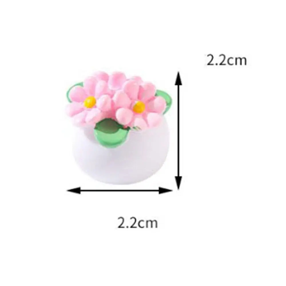 1:12 Dollhouse Miniature Potted Plants | Mini Bonsai & Pot Set
