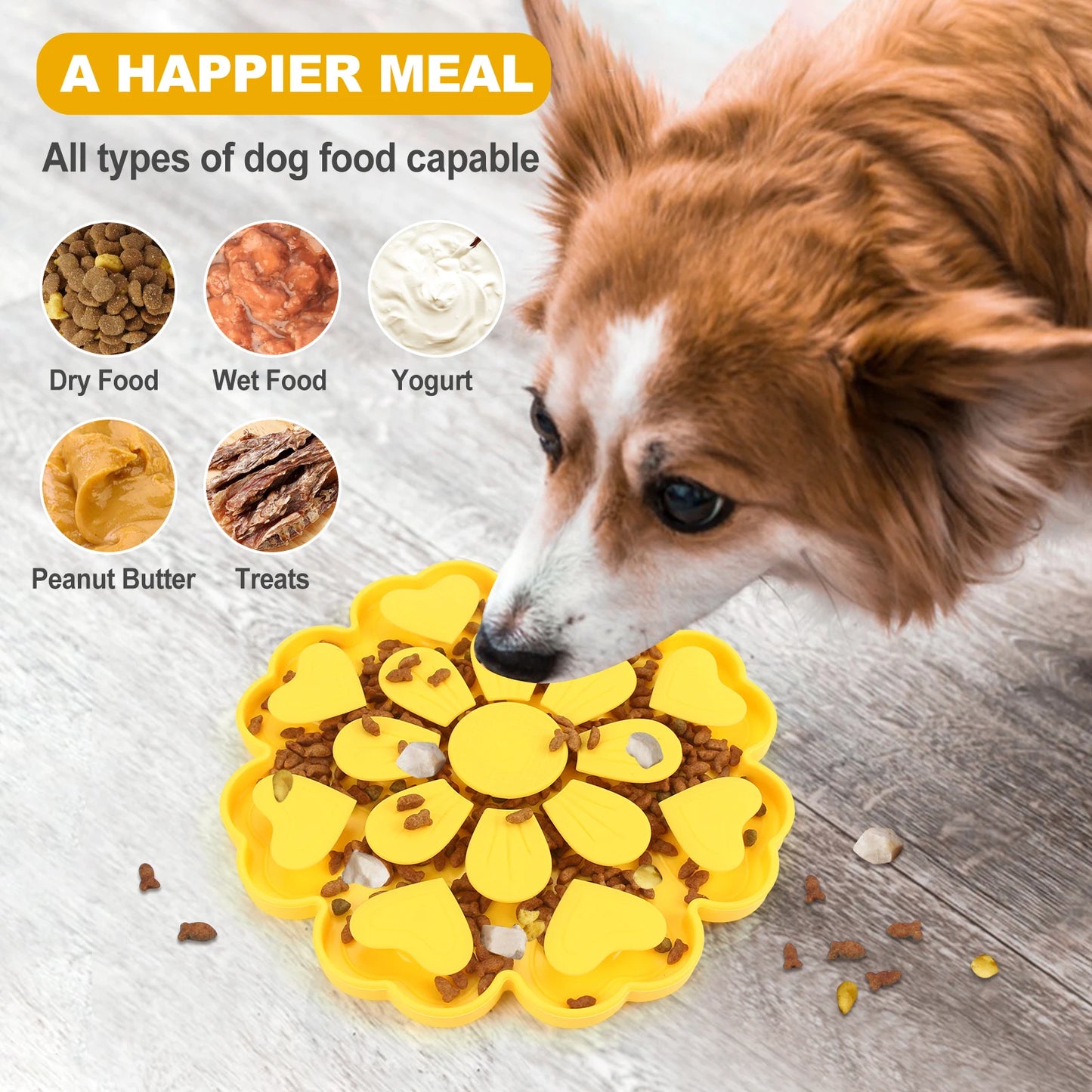 Pet Slow Feeder Bowl Licking Pad Lick Suction Cup Choke Proof