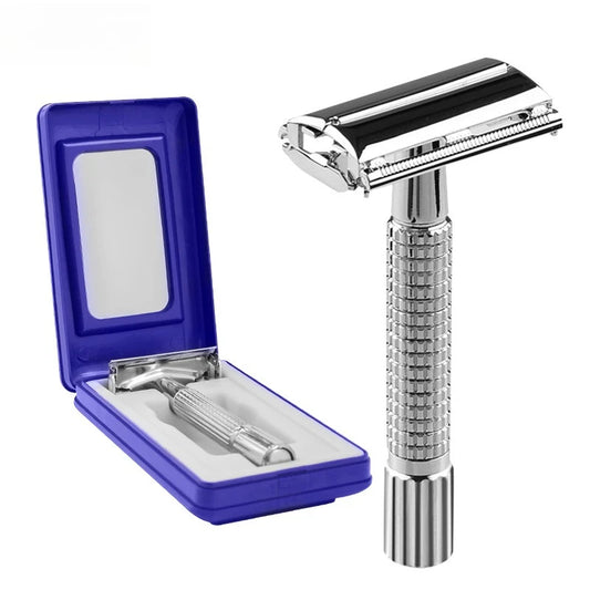 Classic Traditional Double Edge Shaving Razor Set for Men Safety Razor Beard Safety Razor for Barber Styling Accessories Tools Peaceful Pleasures Health and Wellness