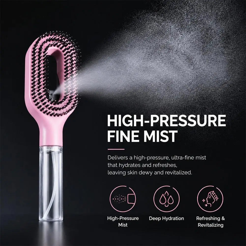 2-in-1 Spray Bottle Detangling Hairbrush | Anti-Static Comb