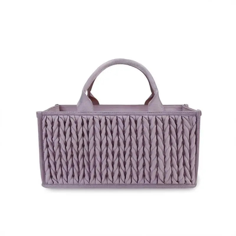 Foldable Baby Diaper Storage Basket | Travel Nursery Caddy