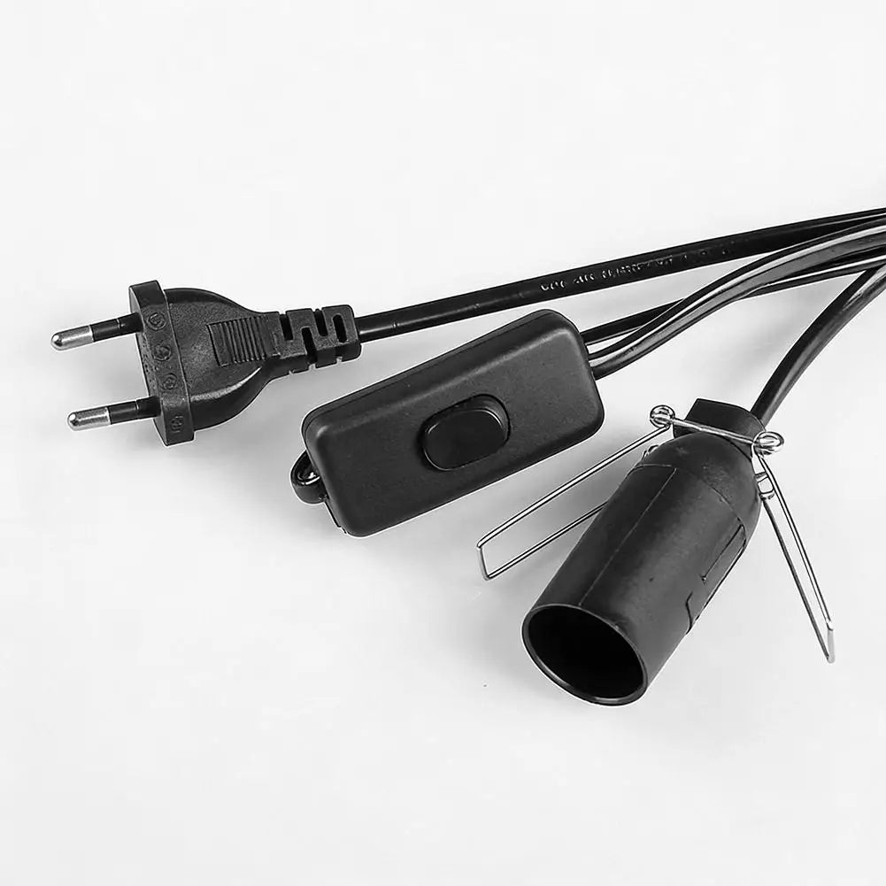 EU Plug Salt Lamp Cord E14 Lamp Holder 1.8M Power Cord with On/Off Switch for Salt Lamps Peaceful Pleasures Health and Wellness