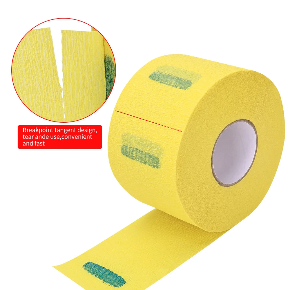 Disposable Hair Neck Strip Paper, Stretchable Strong Adhesion Neck Wrap Paper for Haircut for Salon Barber Hairdressing Peaceful Pleasures Health and Wellness