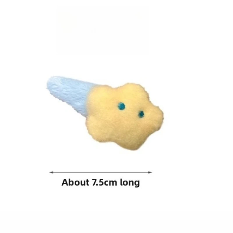 Cute Autumn and Winter Plush Moon Star Hair Clip Womens Side Bangs Headband Peaceful Pleasures Health and Wellness
