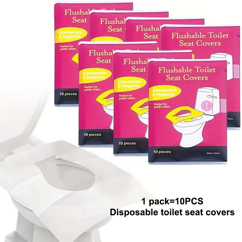 Disposable Toilet Seat Covers 10/40/70 Pack – Travel & Hotel