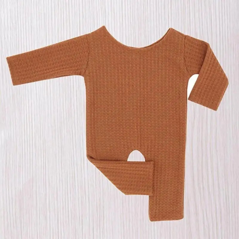 Newborn Knit Romper | Reversible Baby Photography Prop Jumpsuit