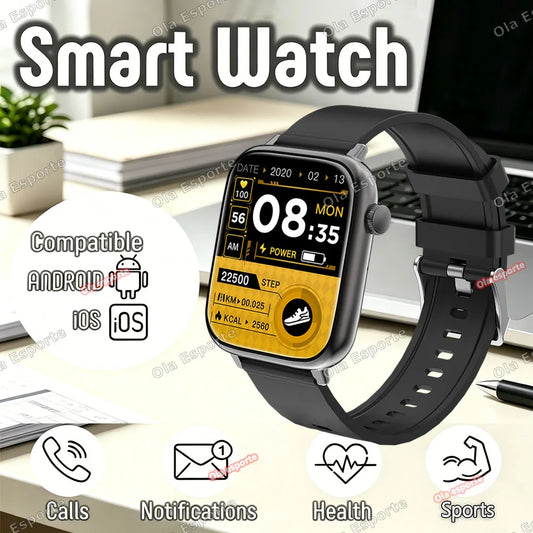 Ola Esporte Smart Watch 1.85" BT Calling Fitness Tracker for Men Women Smartwatch Peaceful Pleasures Health and Wellness