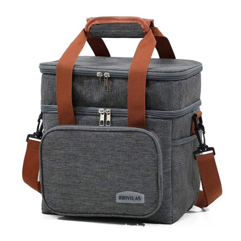 Fashion Crossbody Insulated Lunch Bag – Large Capacity Thermal Food Organizer for Business & Daily Use Peaceful Pleasures Health and Wellness