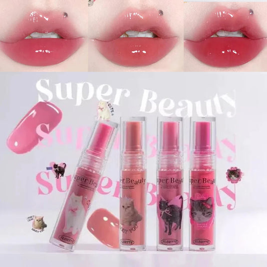 FLORTTE Lip Gloss Serum Oil – Hydrating & Nourishing Lip Tint Lip Gloss Serum Peaceful Pleasures Health and Wellness