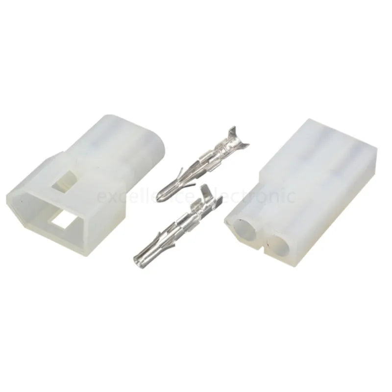 10sets 5500/5600 3.7mm Pitch Air Butt 2P Automotive Wire Connector For Butt Socket Riveted Car Headlight Plug DJ3023-2.3-11/21 Peaceful Pleasures Health and Wellness Default Title