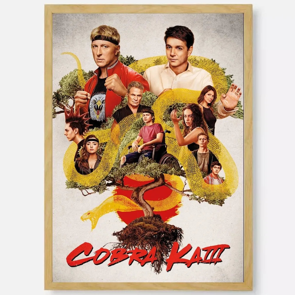 Cobra Kai HD Waterproof PVC Wall Poster | Home Décor Art Wall Art Poster Peaceful Pleasures Health and Wellness z11 30X40cmNoframe