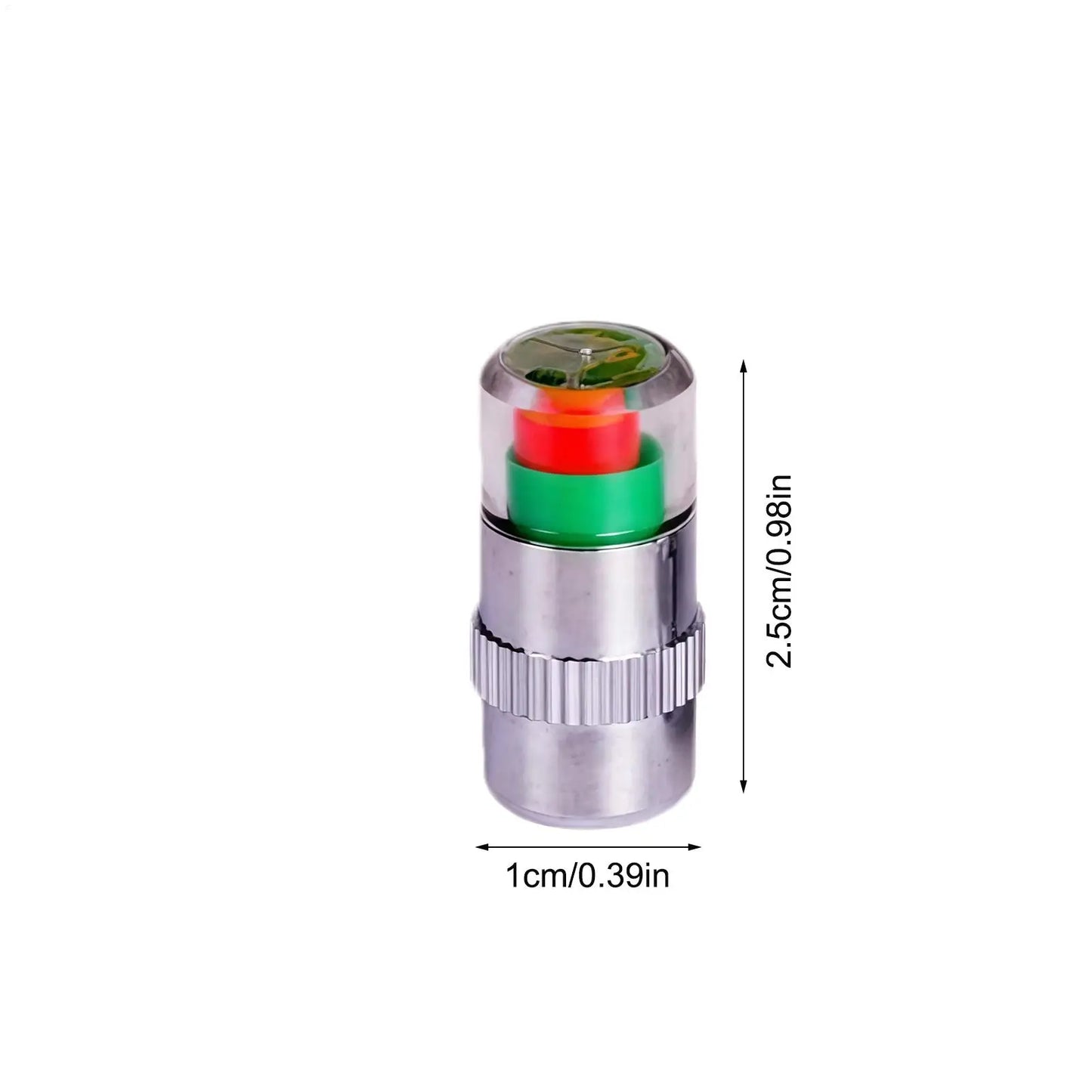 Tire Pressure Alert Valve Caps 4-Pack | Color-Changing Monitor