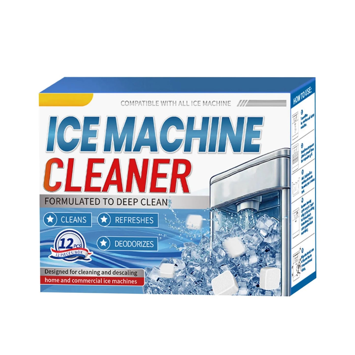 Ice Maker Cleaner & Descaler Tablets – 12 Pack | Scale Remover