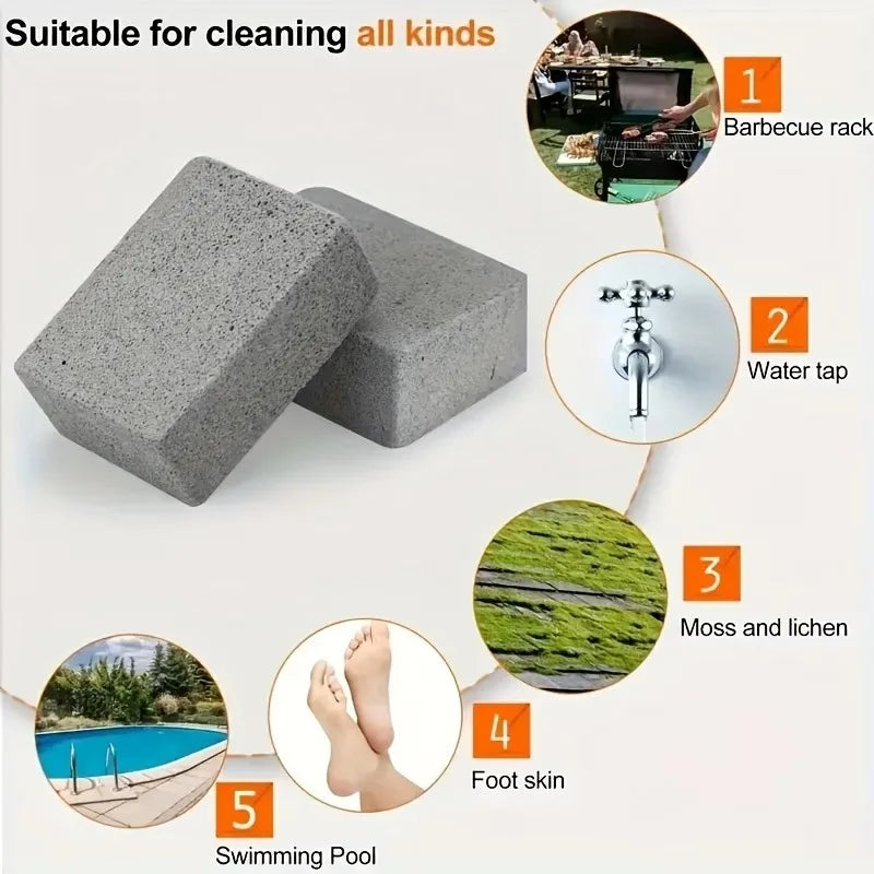 Pumice Stone Grill Cleaning Brick | BBQ Rack Cleaner 1–10 Pack