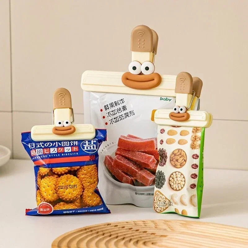 Food Sealing Clips Set – Moisture-Proof Bag Clips (2/3/6 Pcs)
