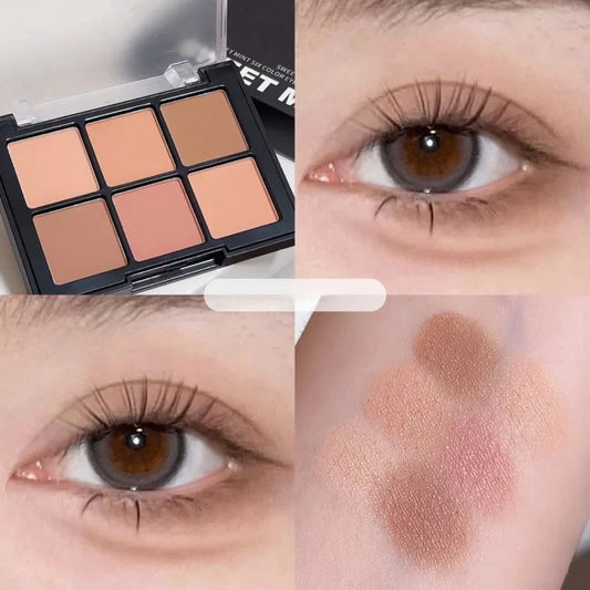 6-Color Eyeshadow Palette – Matte, Shimmer & Glitter | #701 Eyeshadow Palette Oasis Select