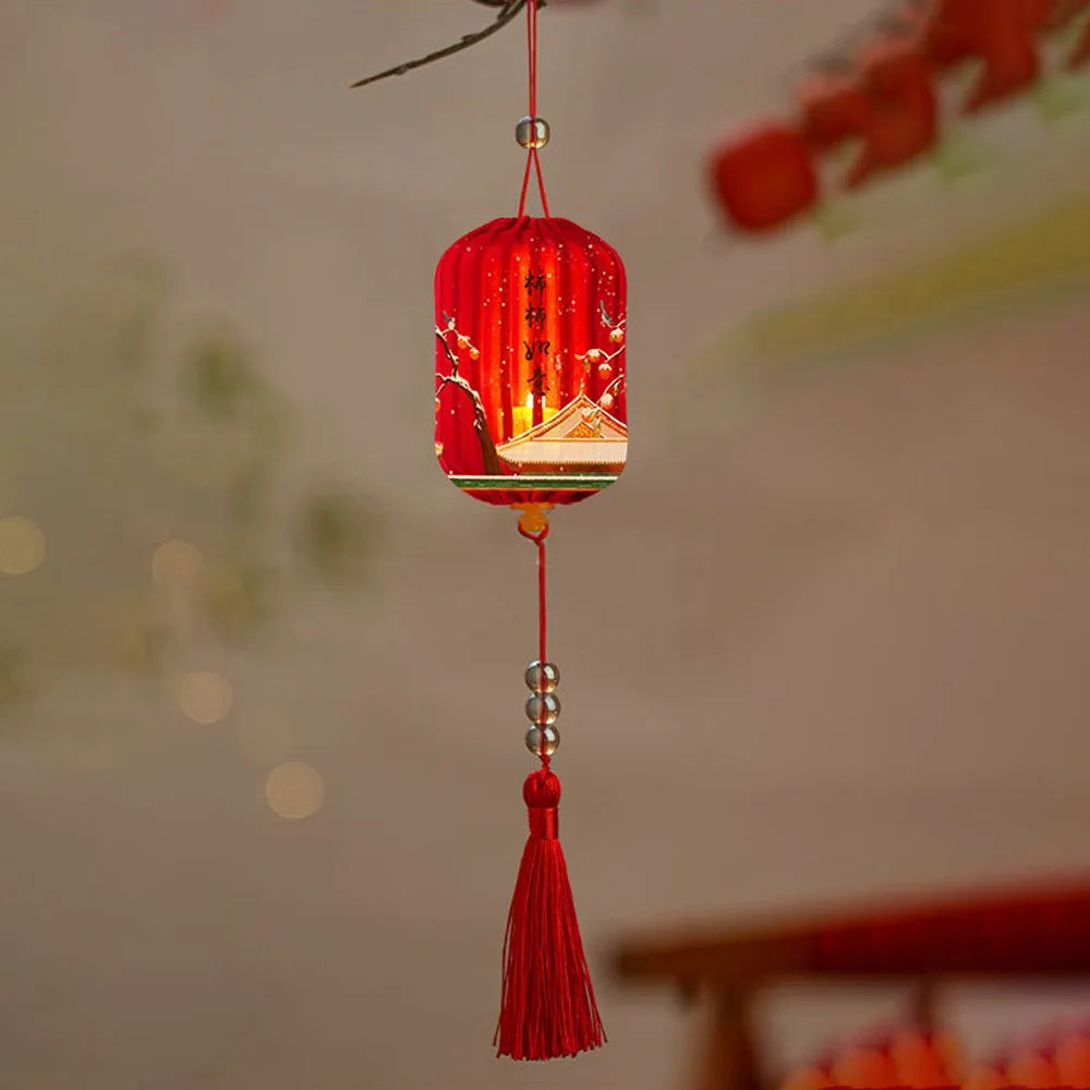 2026 Horse Year Chinese New Year Handmade Glowing Cloth Lantern