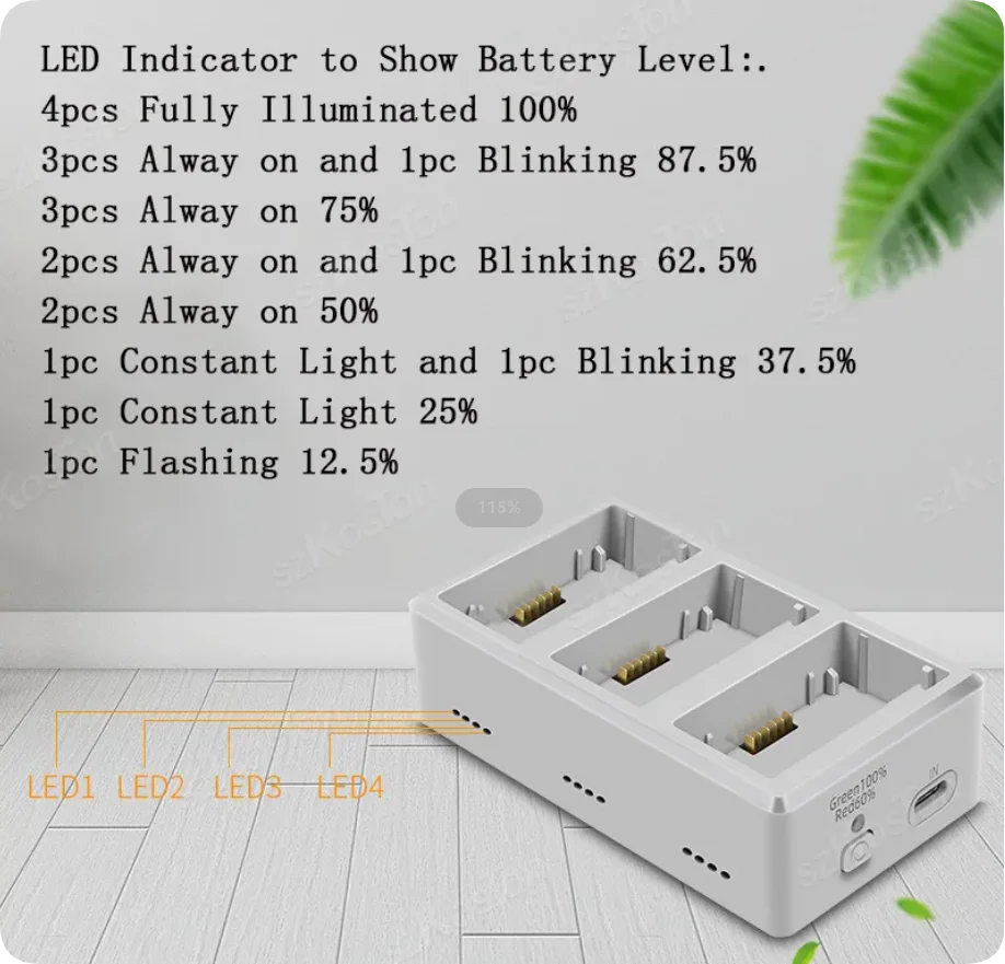 DJI Mini 3/4/5 Pro 3-Way Charging Hub | Battery Butler
