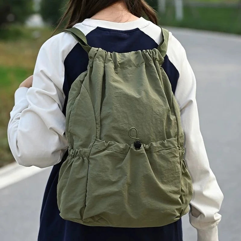 Lightweight Waterproof Drawstring Backpack – Large Sports Bag Drawstring Backpack Peaceful Pleasures Health and Wellness
