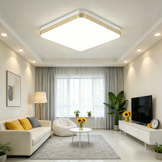 RUNTOIN 48W LED Ceiling Light 4320lm 3000K-6000K | Modern Lamp LED Ceiling Light Peaceful Pleasures Health and Wellness