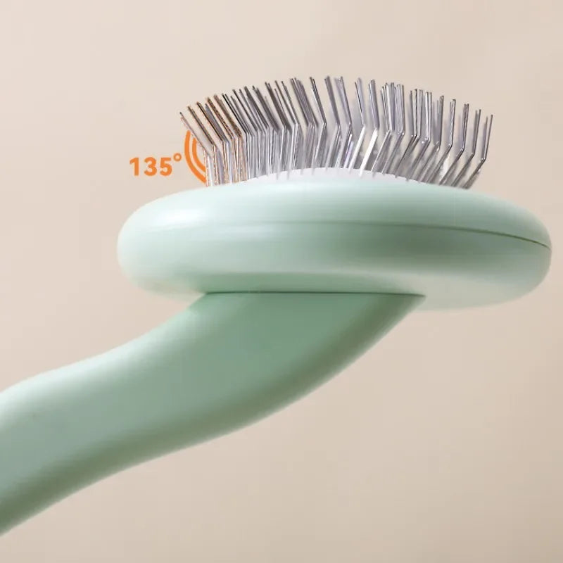 Stainless Steel Dog Grooming Comb | Detangling & Massage Brush