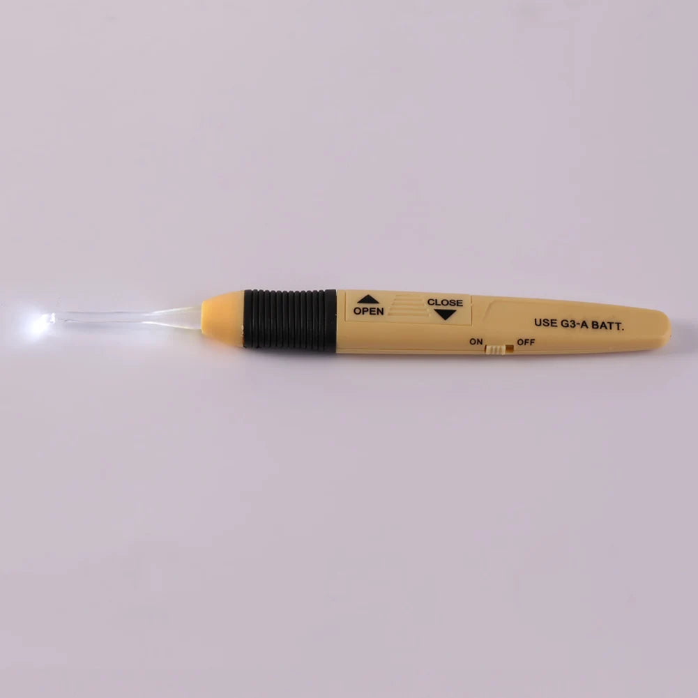 Lightweight LED Crochet Hooks 6.10inch LED Weave Sewing Tool Battery Powered Crochet Hooks Weaving for Woman Moms DIY Weaving Peaceful Pleasures Health and Wellness
