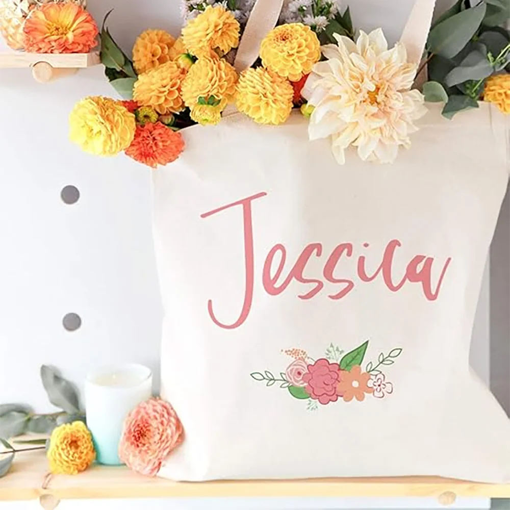 Personalized Name Tote Bag | Beach, Wedding & Bridesmaid Gift