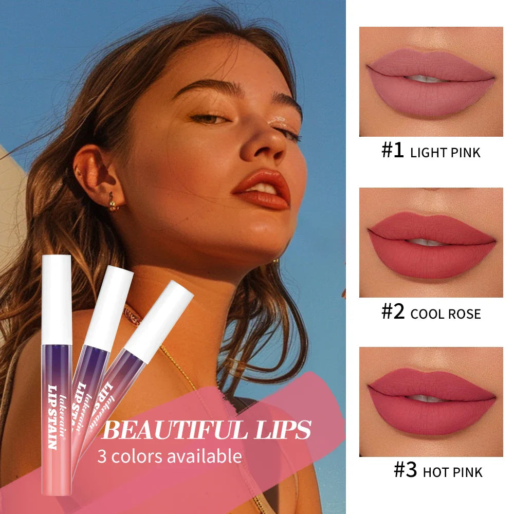 Lakerain Peel-Off Lip Stain | Waterproof Long-Lasting | 3 Colors Peel-Off Lip Stain Oasis Select