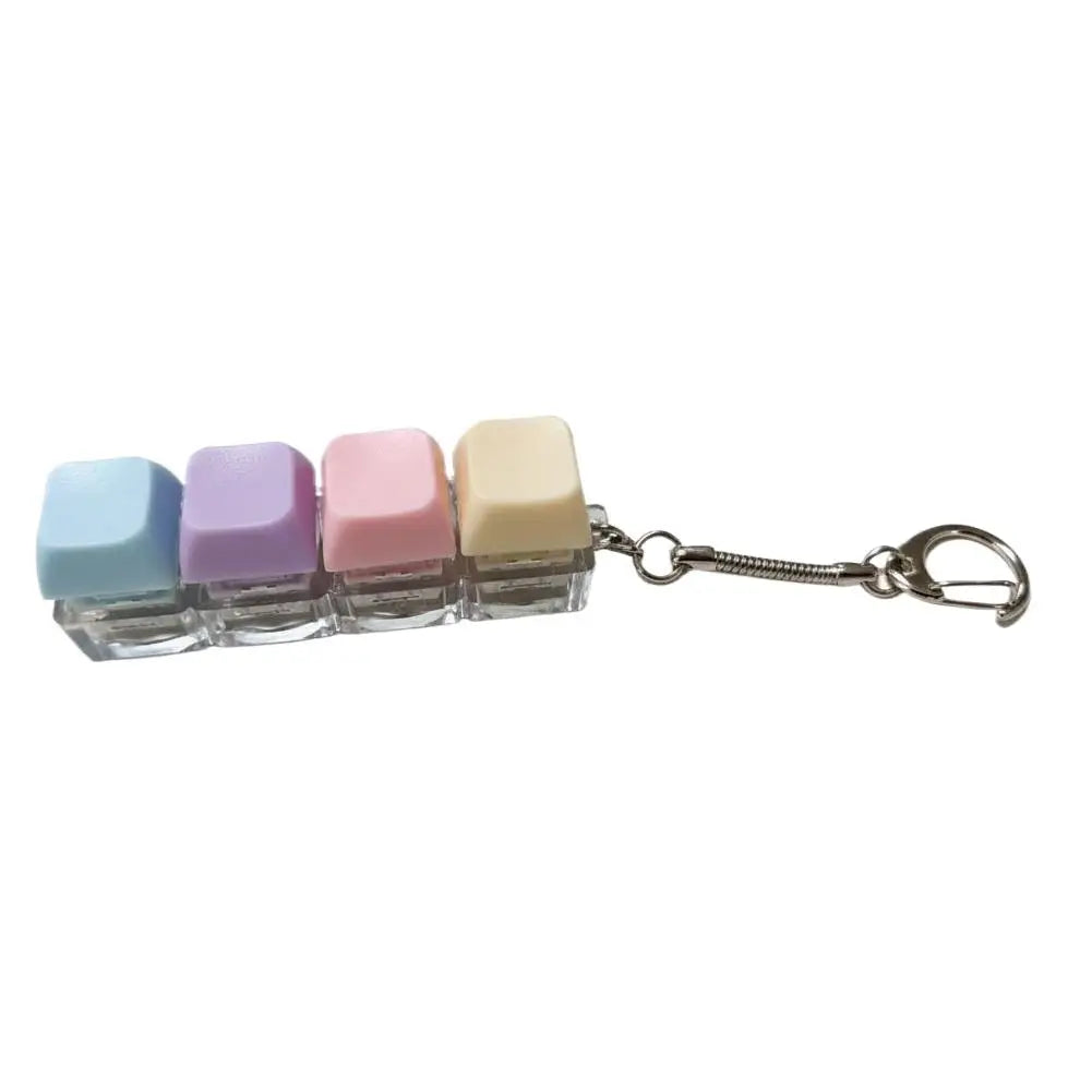Fidget Keyboard Keychain – Stress Relief Clicker Toy for Adults