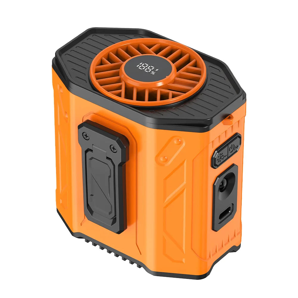 Portable Neck & Waist Fan – Rechargeable Wearable Cooling Fan
