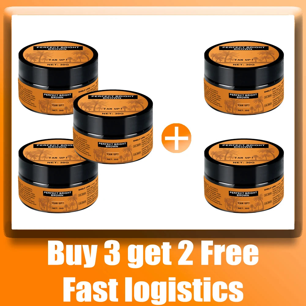 Effective Quick Tanning Booster Cream for Summer Peaceful Pleasures Health and Wellness 5pcs