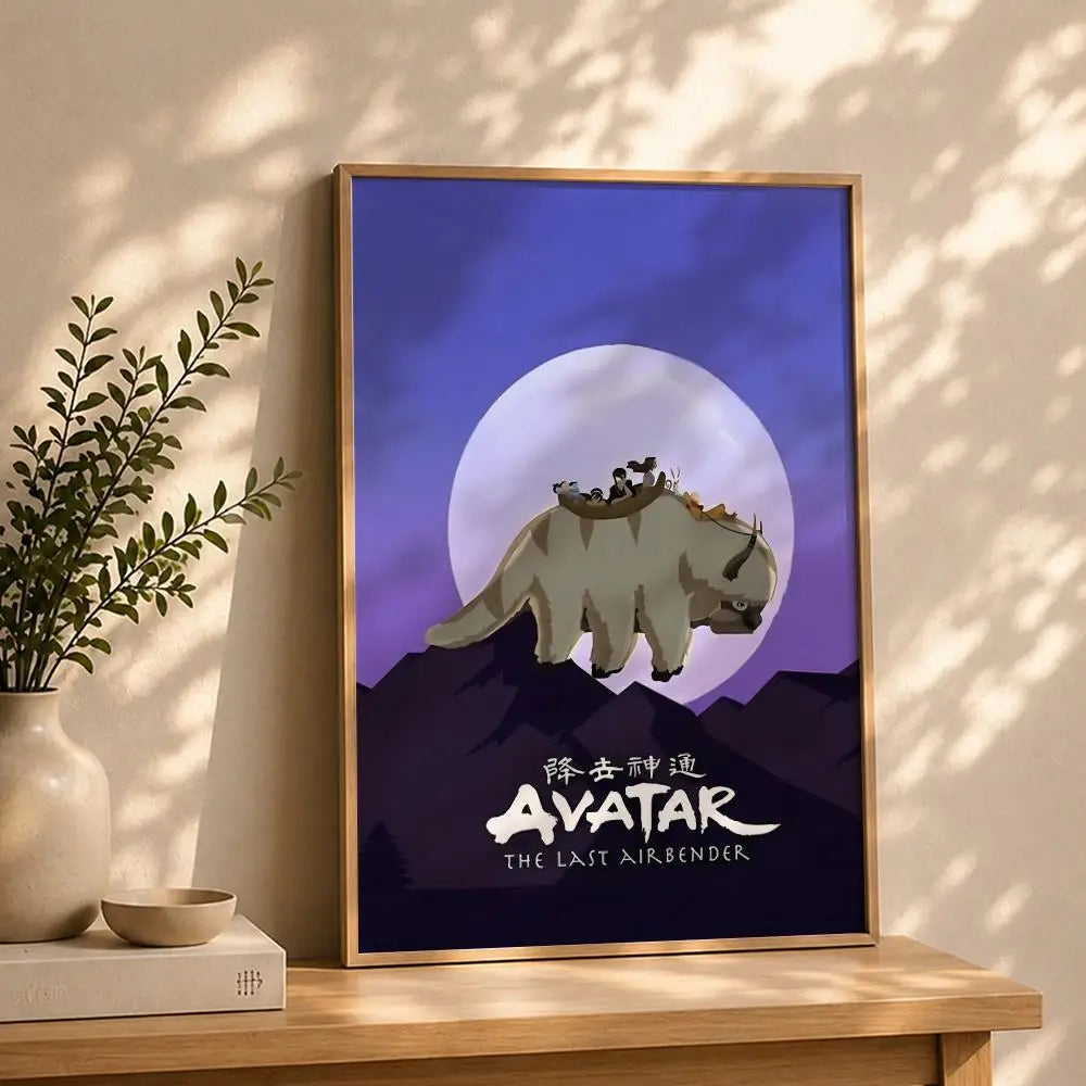 Animation A-Avatar: The Last AirbenderS Poster HD Self Adhesive Waterproof Wall Art Ideal for Home Office Dorm Bedroom Great Peaceful Pleasures Health and Wellness